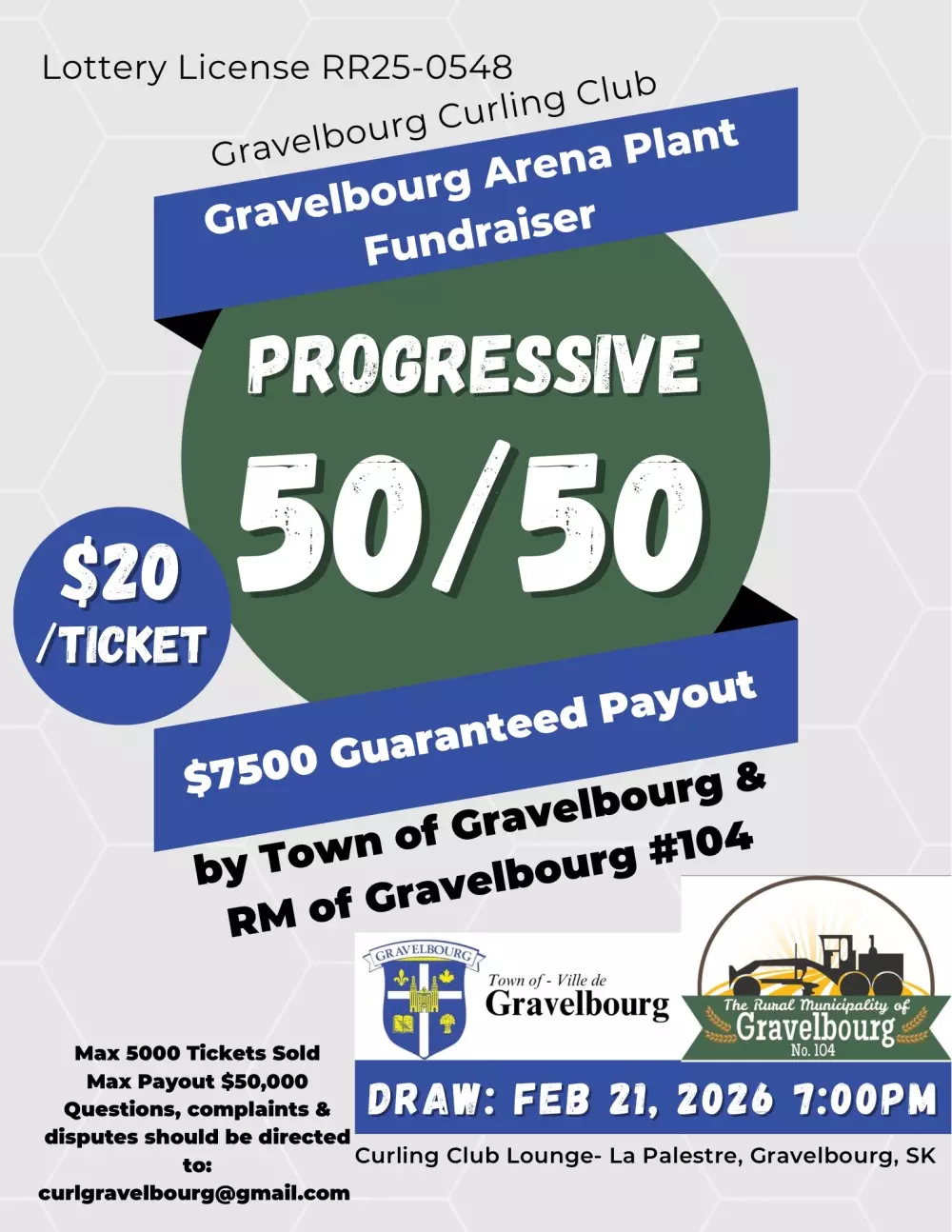 Palestre Plant Fundraiser 50/50 Draw