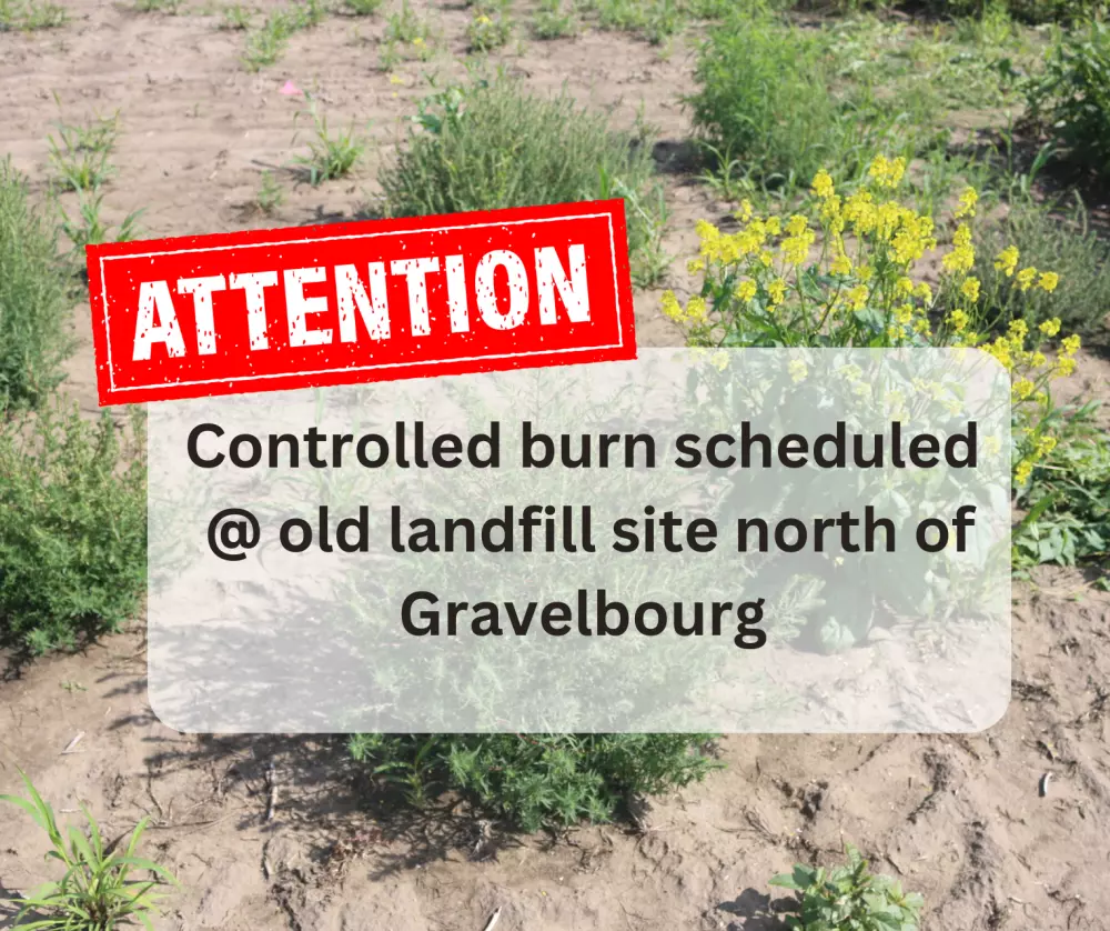 Controlled Weed Burn at Old Landfill Site